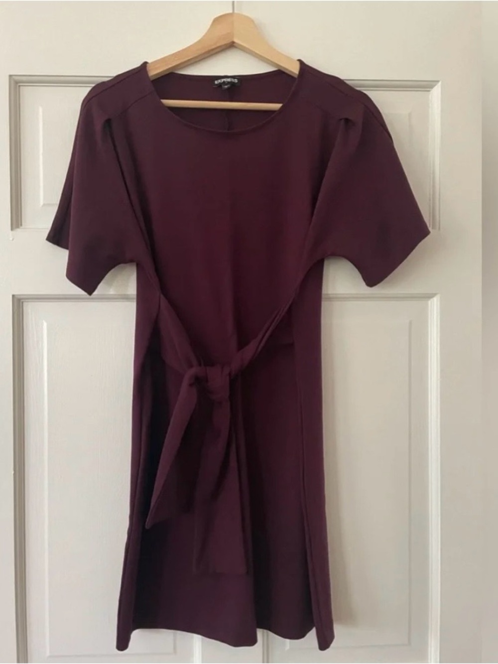 Express tie front mini dress